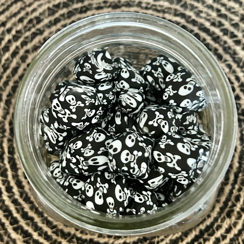 Skull Focal Silicone Beads